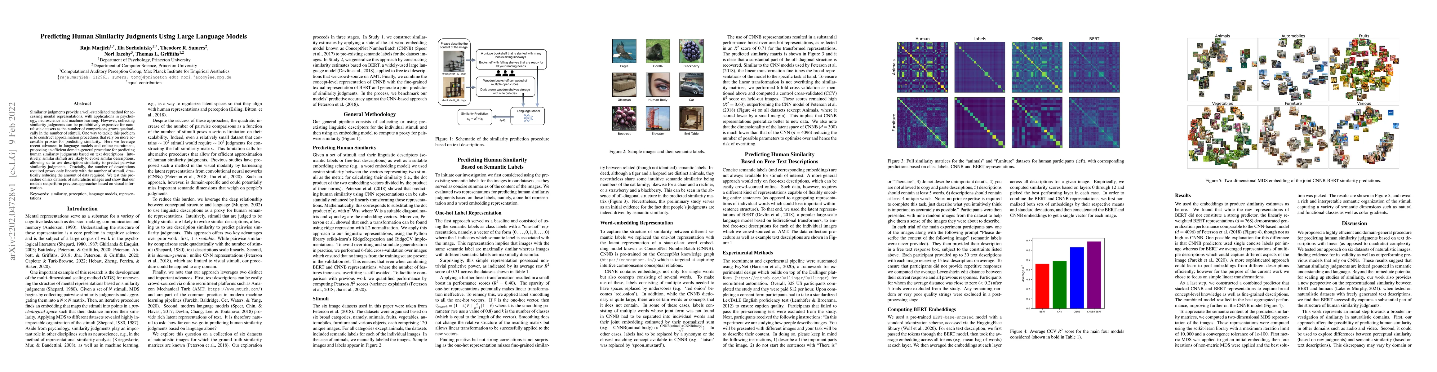 Thumbnail for Predicting Human Similarity Judgments Using Large Language Models