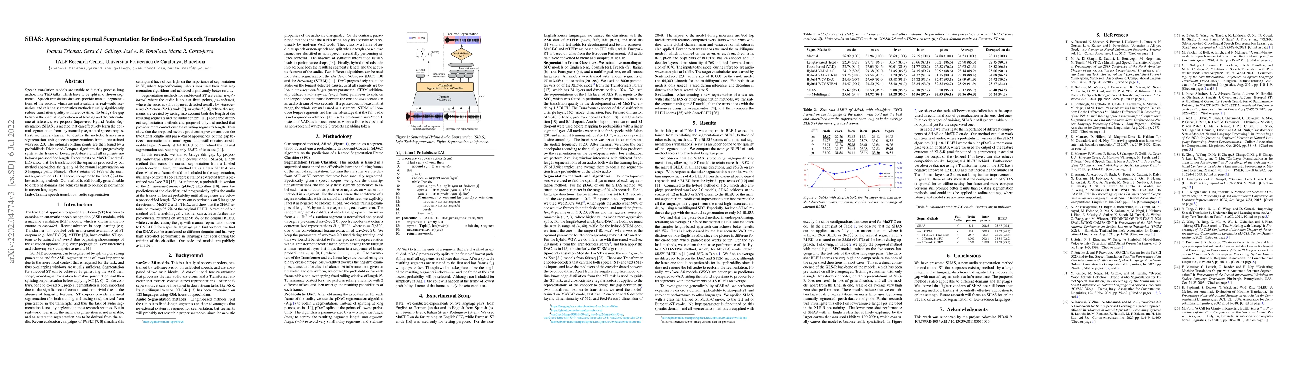 Thumbnail for SHAS: Approaching optimal Segmentation for End-to-End Speech Translation