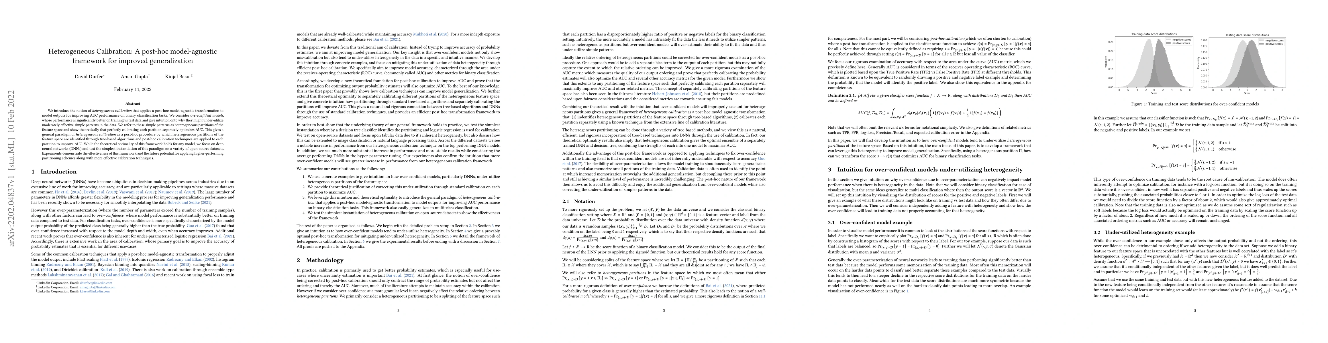 Thumbnail for Heterogeneous Calibration: A post-hoc model-agnostic framework for
  improved generalization