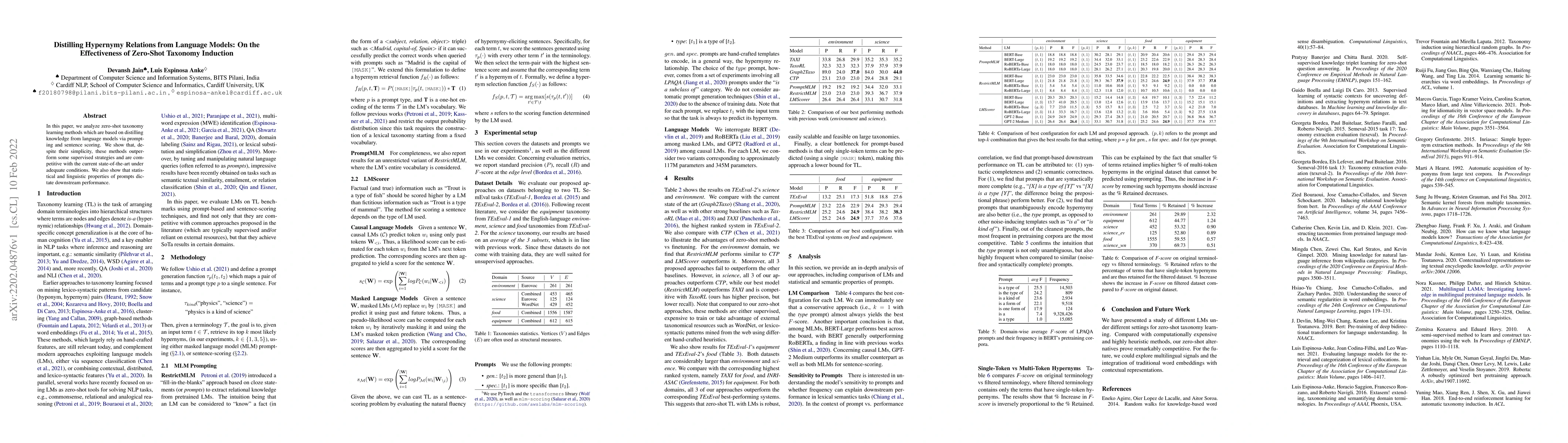 Thumbnail for Distilling Hypernymy Relations from Language Models: On the
  Effectiveness of Zero-Shot Taxonomy Induction