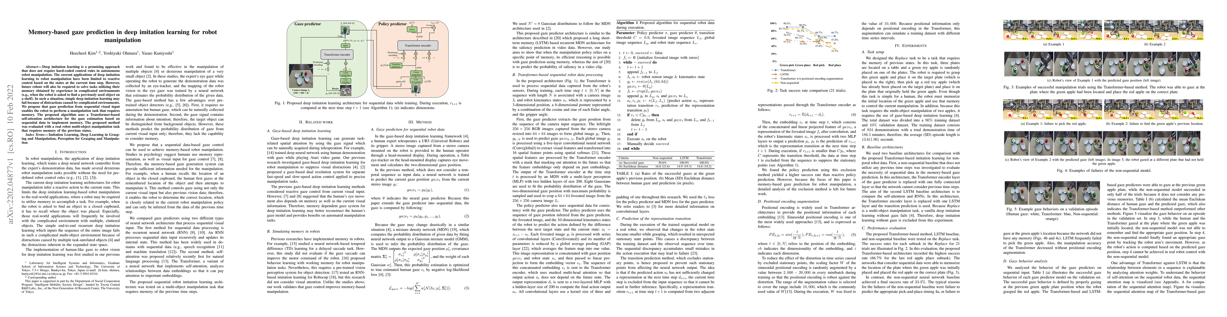 Thumbnail for Memory-based gaze prediction in deep imitation learning for robot
  manipulation
