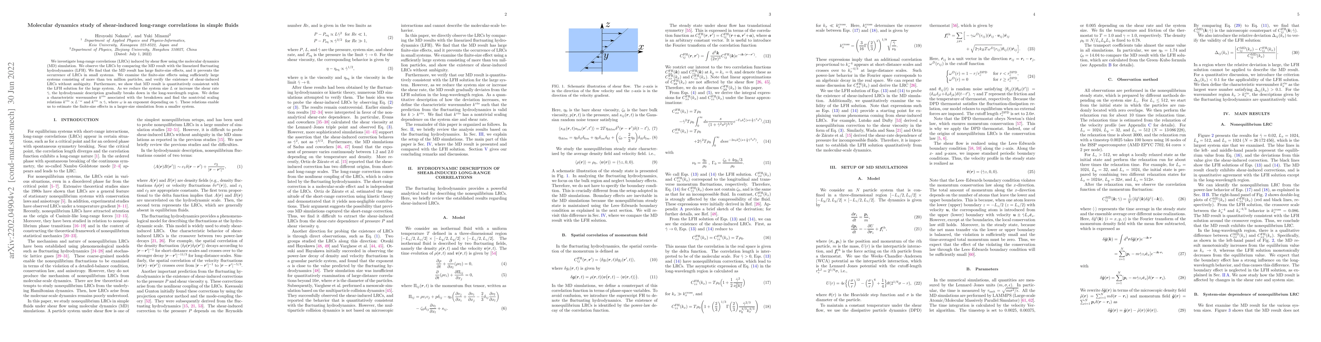 Thumbnail for Molecular dynamics study of shear-induced long-range correlations in
  simple fluids