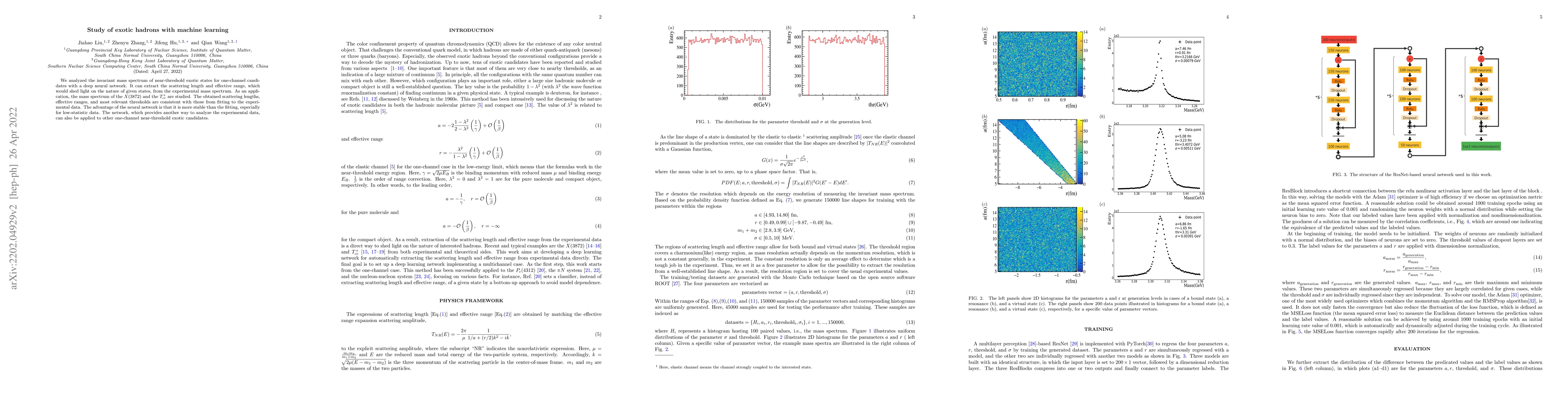 Thumbnail for Study of exotic hadrons with machine learning