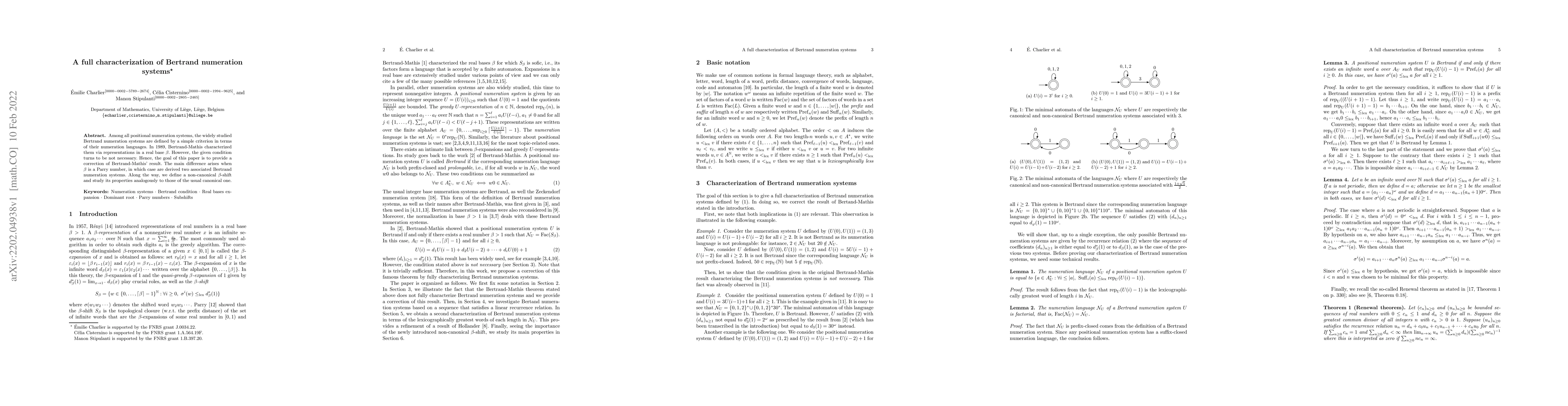 Thumbnail for A full characterization of Bertrand numeration systems