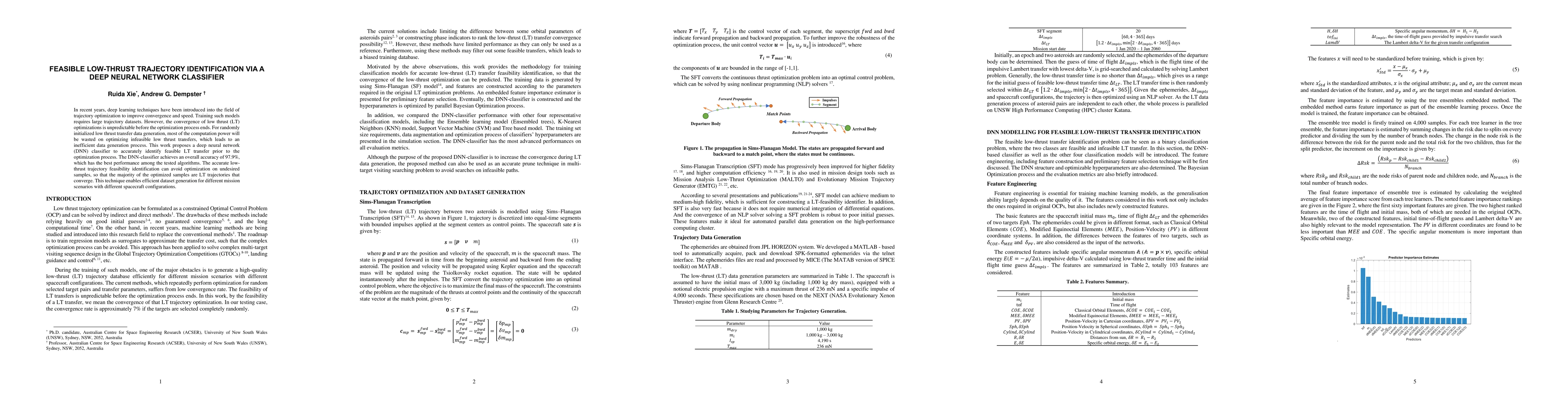 Thumbnail for Feasible Low-thrust Trajectory Identification via a Deep Neural Network
  Classifier