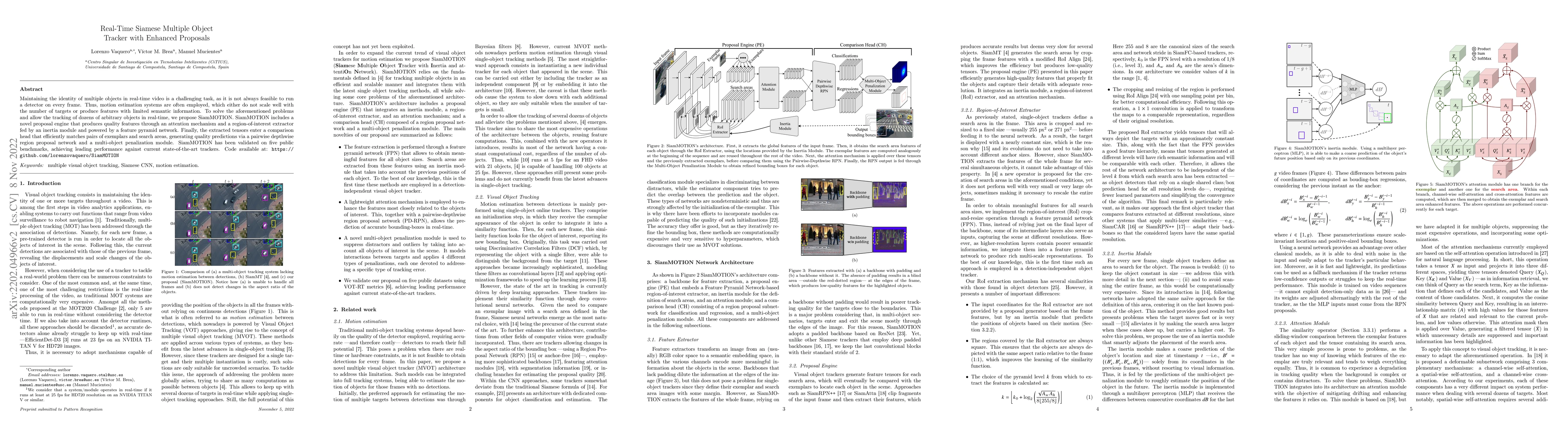 Thumbnail for Real-Time Siamese Multiple Object Tracker with Enhanced Proposals