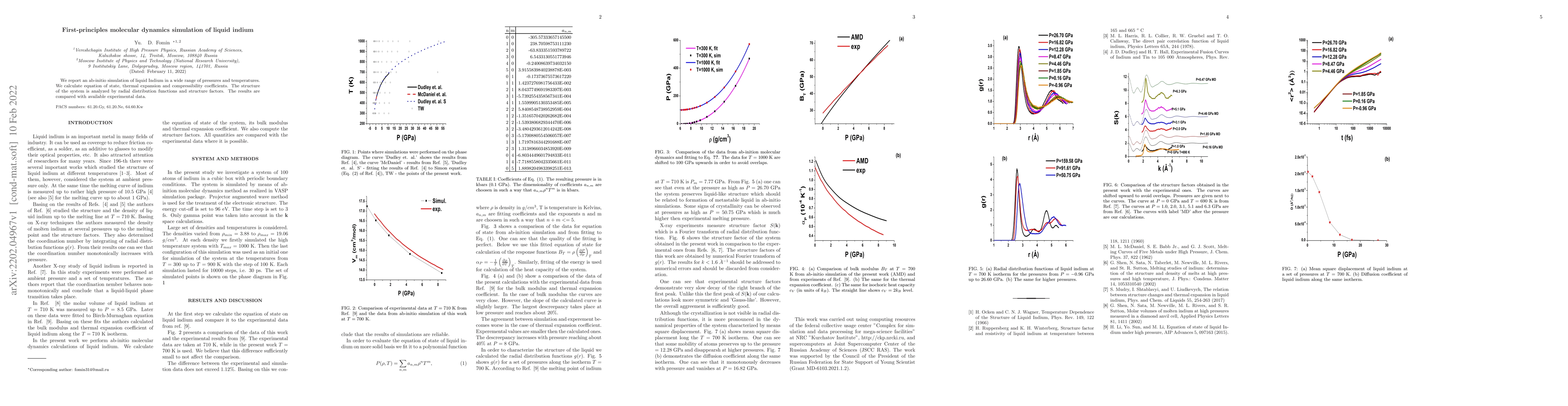 Thumbnail for First-principles molecular dynamics simulation of liquid indium