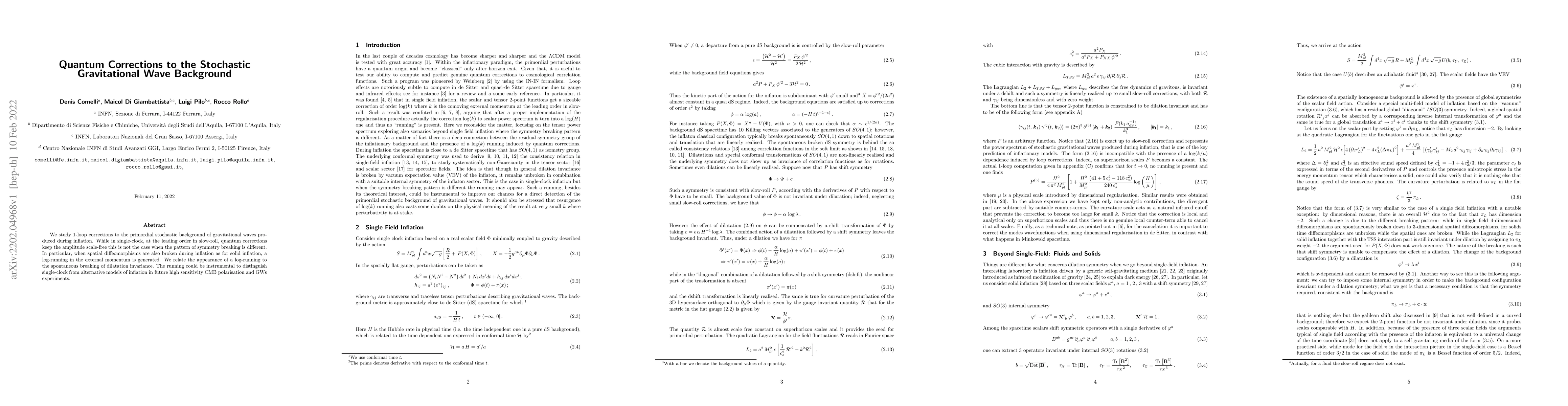 Thumbnail for Quantum Corrections to the Stochastic Gravitational Wave Background