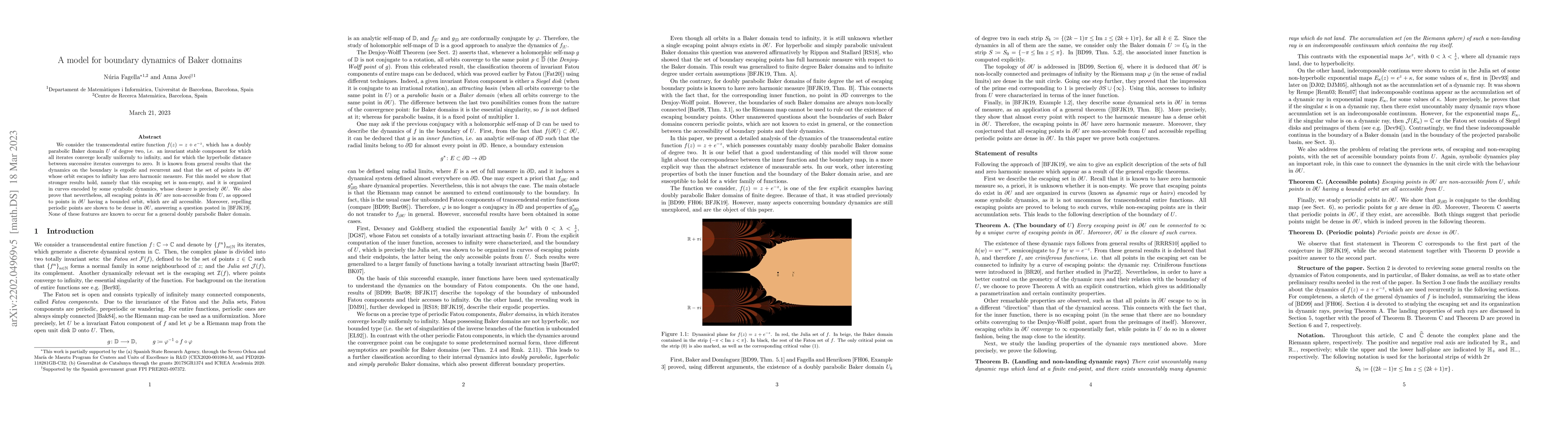 Thumbnail for A model for boundary dynamics of Baker domains
