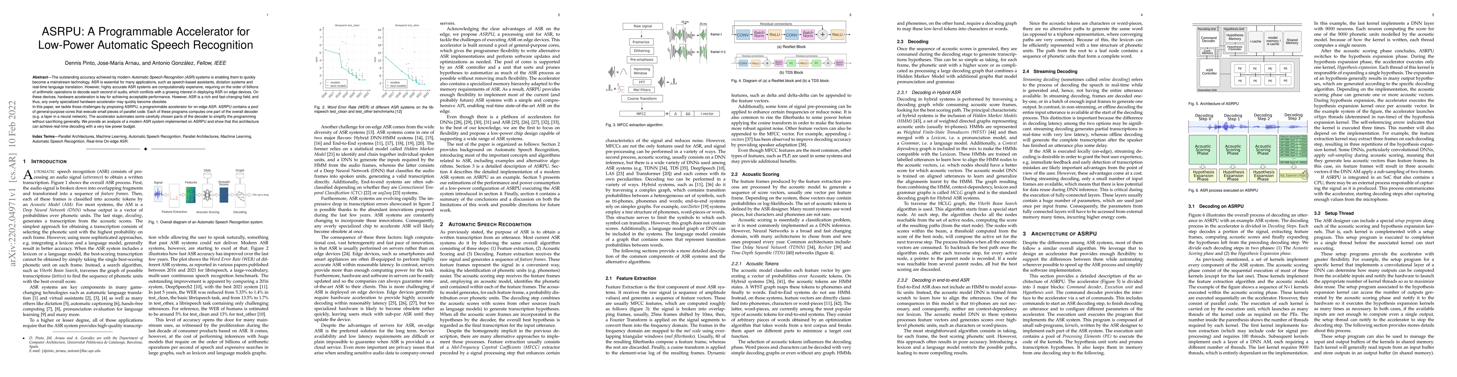 Thumbnail for ASRPU: A Programmable Accelerator for Low-Power Automatic Speech
  Recognition
