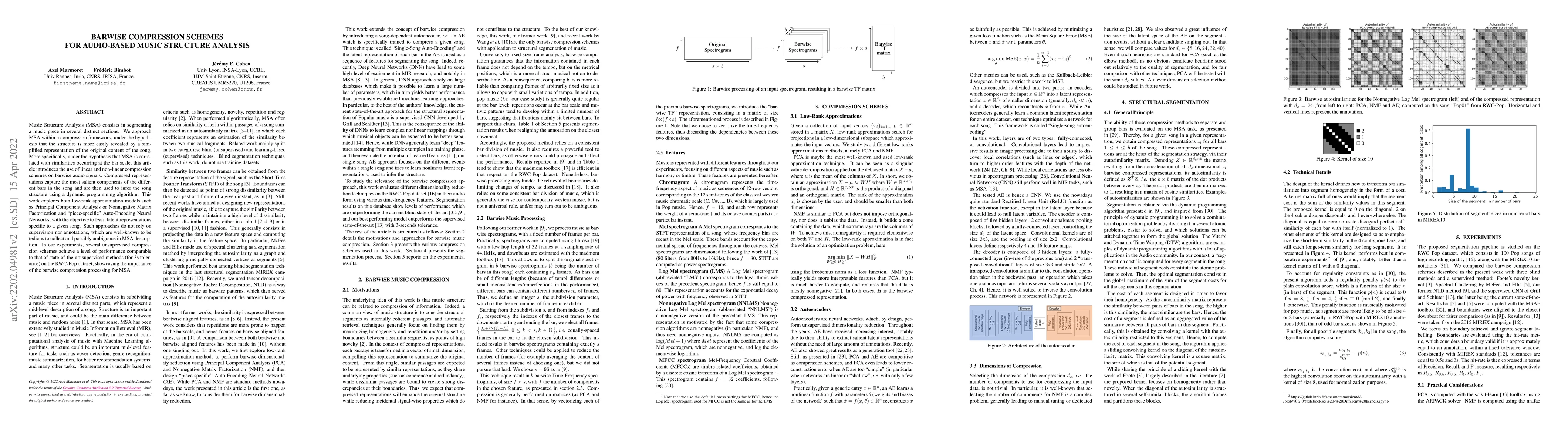 Thumbnail for Barwise Compression Schemes for Audio-Based Music Structure Analysis