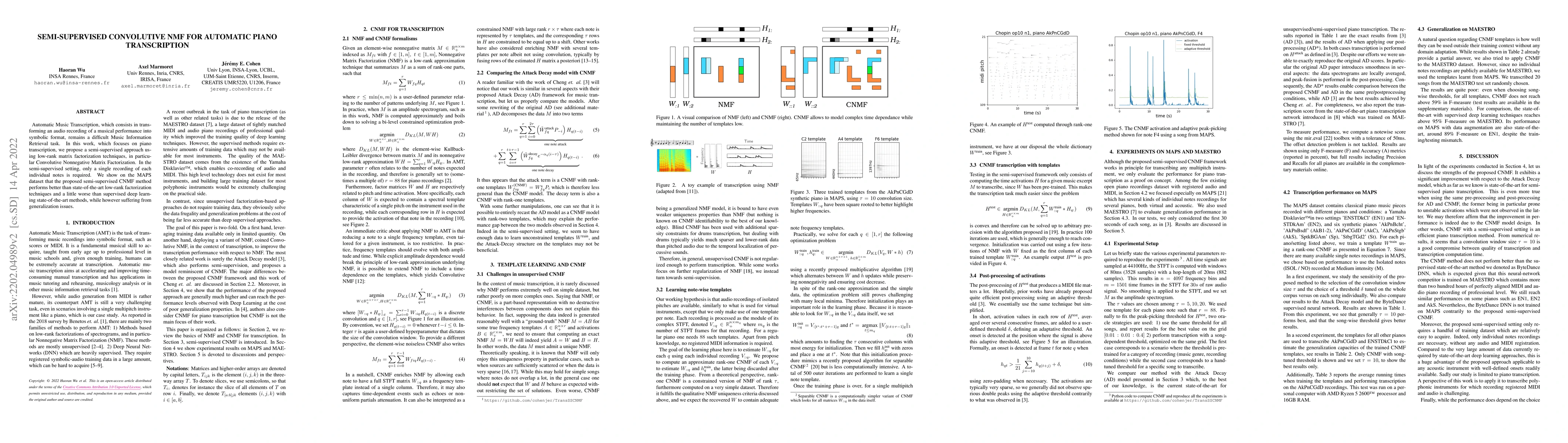Thumbnail for Semi-Supervised Convolutive NMF for Automatic Piano Transcription