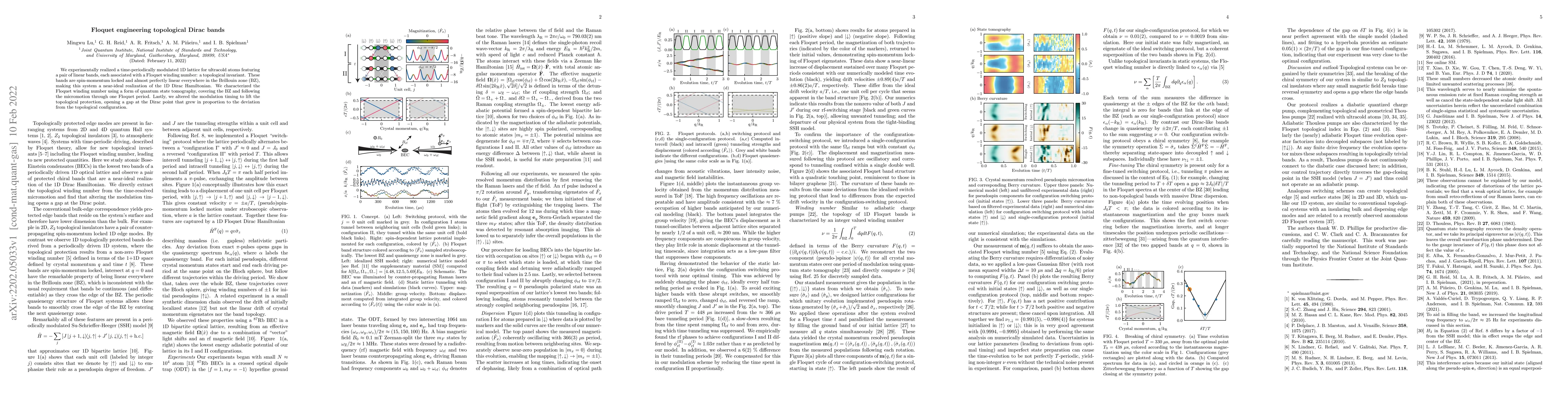 Thumbnail for Floquet engineering topological Dirac bands
