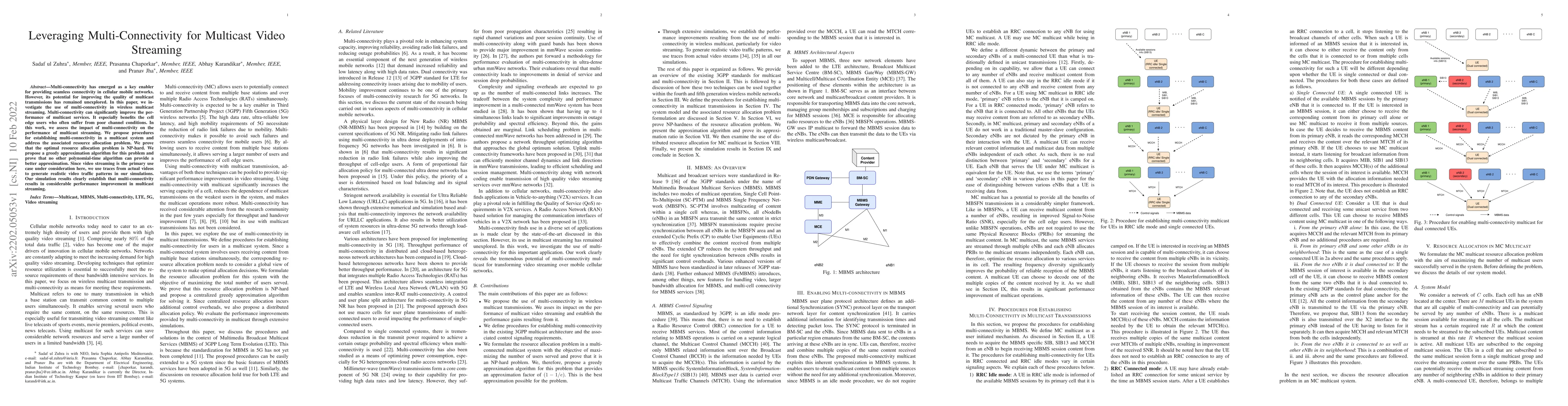 Thumbnail for Leveraging Multi-Connectivity for Multicast Video Streaming