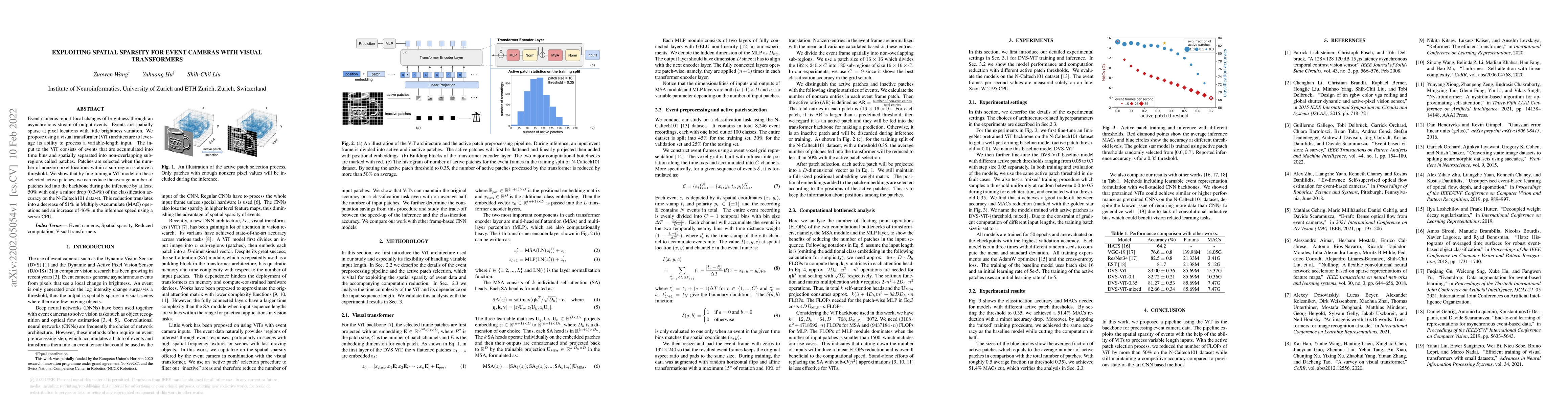 Thumbnail for Exploiting Spatial Sparsity for Event Cameras with Visual Transformers