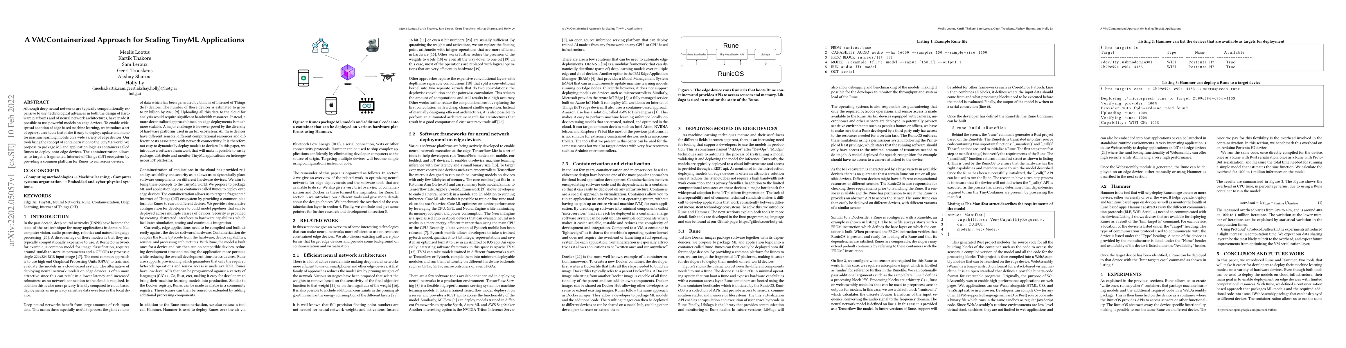 Thumbnail for A VM/Containerized Approach for Scaling TinyML Applications