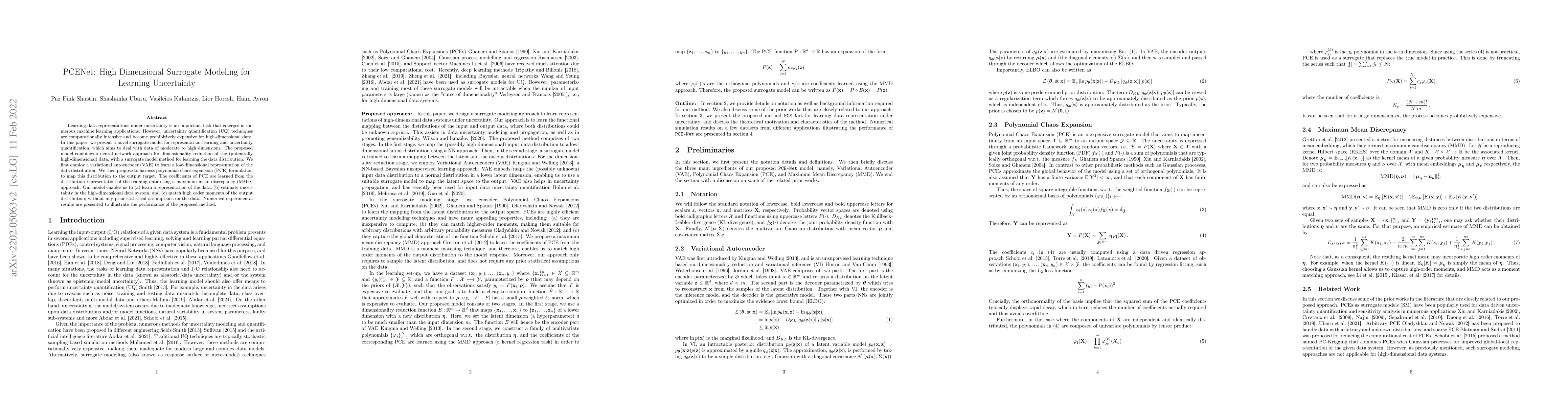 Thumbnail for PCENet: High Dimensional Surrogate Modeling for Learning Uncertainty