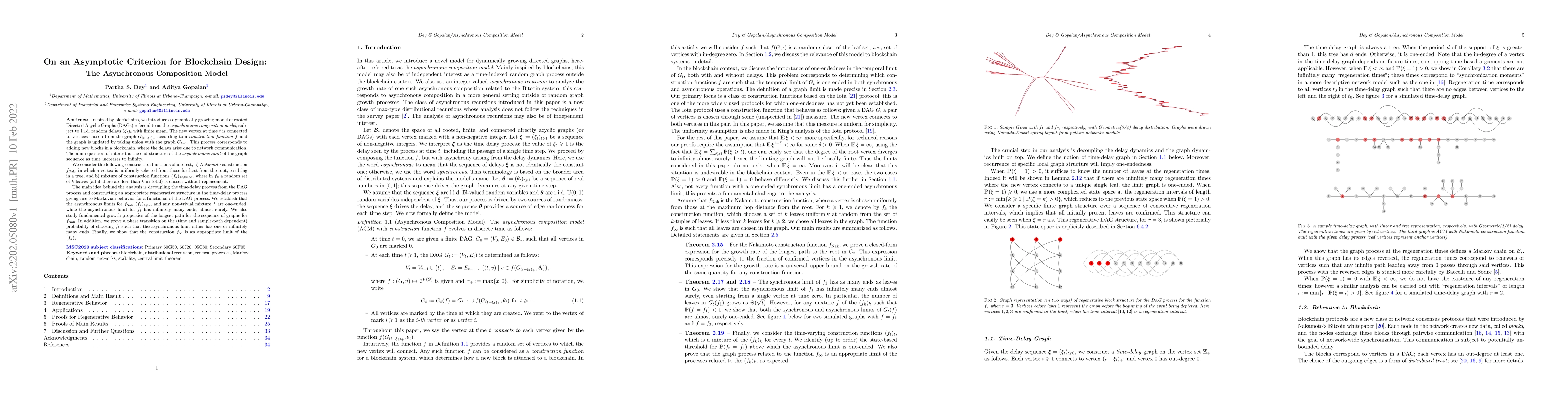 Thumbnail for On an Asymptotic Criterion for Blockchain Design: The Asynchronous
  Composition Model