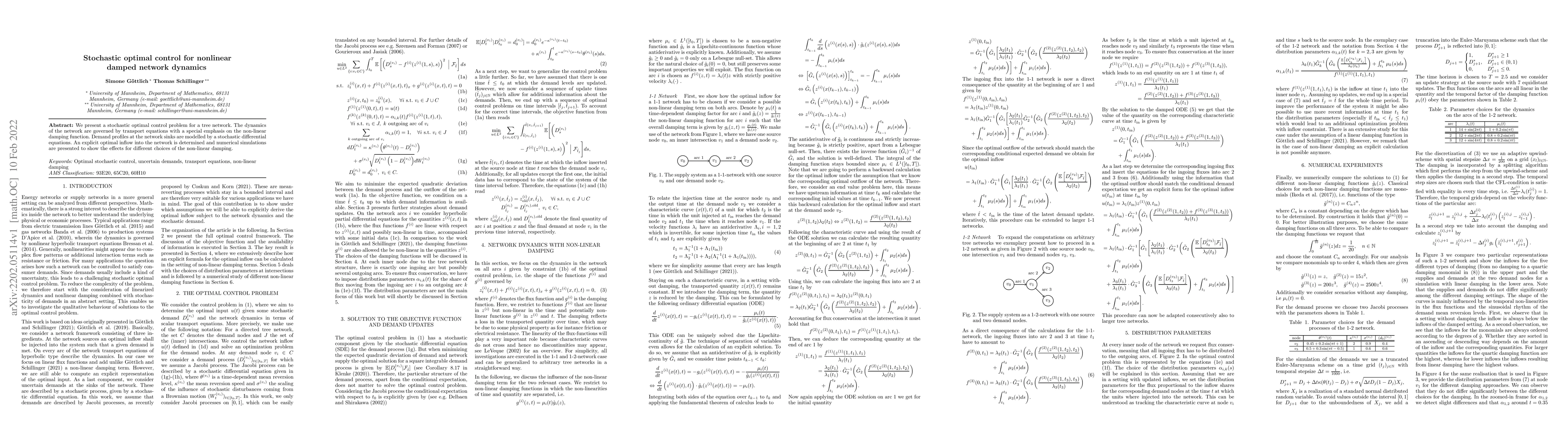 Thumbnail for Stochastic optimal control for nonlinear damped network dynamics