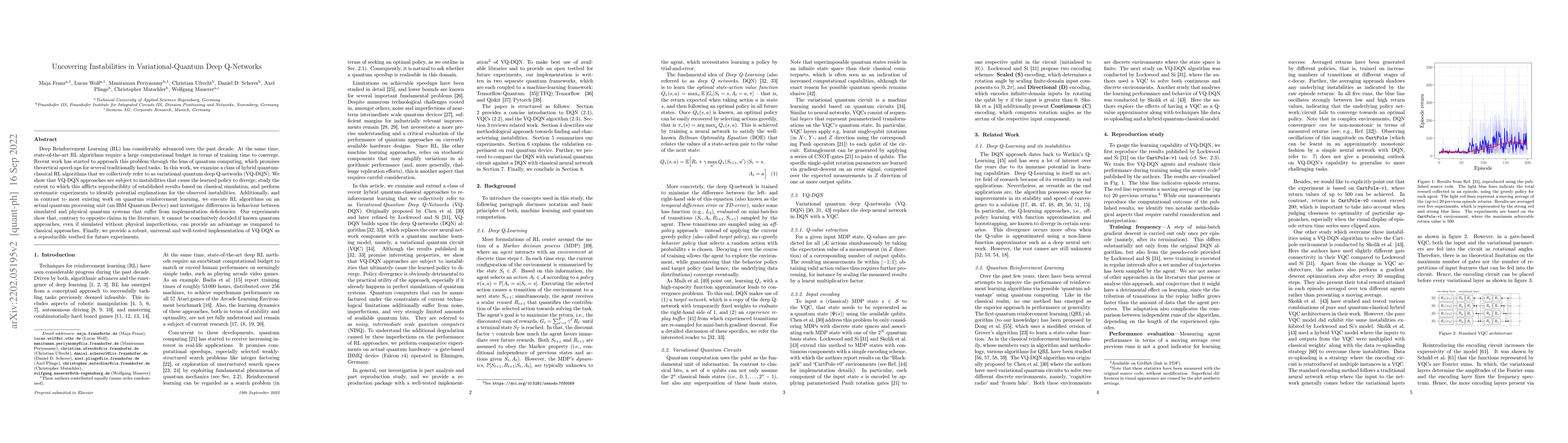 Thumbnail for Uncovering Instabilities in Variational-Quantum Deep Q-Networks