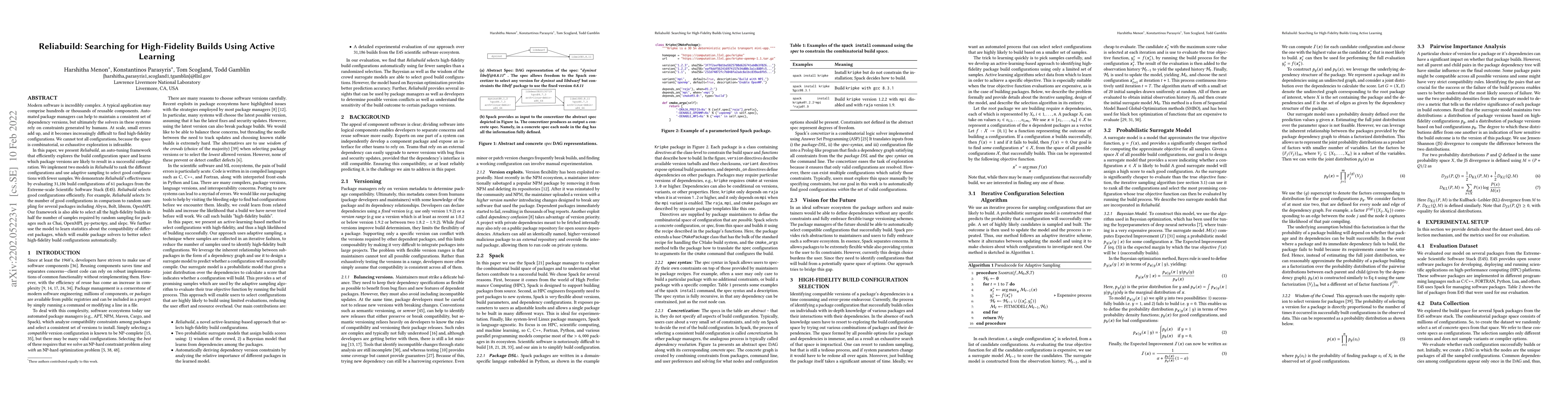 Thumbnail for Reliabuild: Searching for High-Fidelity Builds Using Active Learning