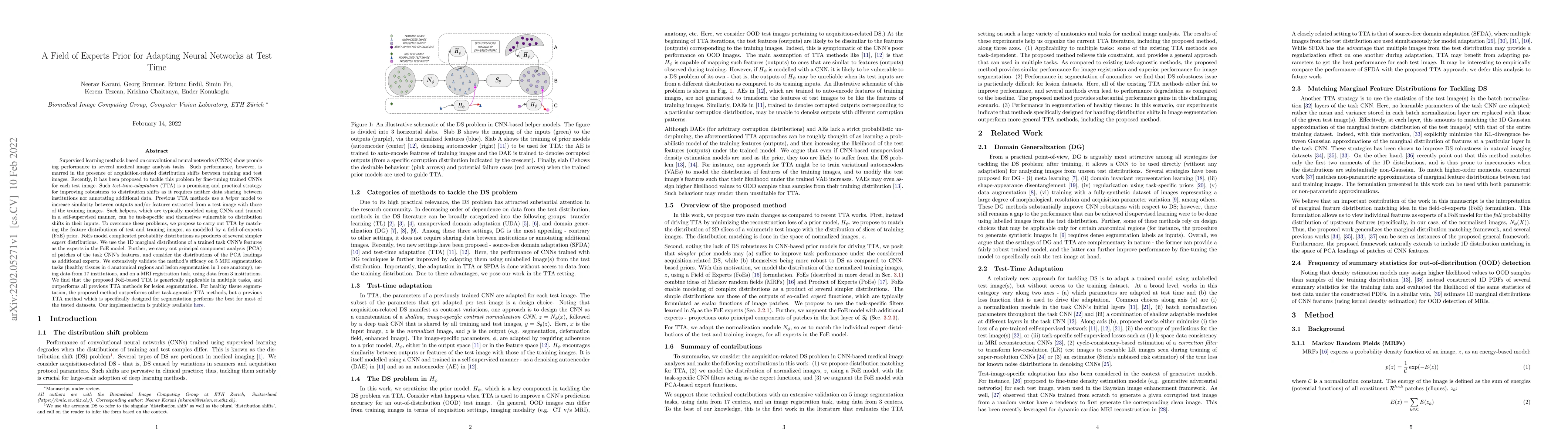 Thumbnail for A Field of Experts Prior for Adapting Neural Networks at Test Time