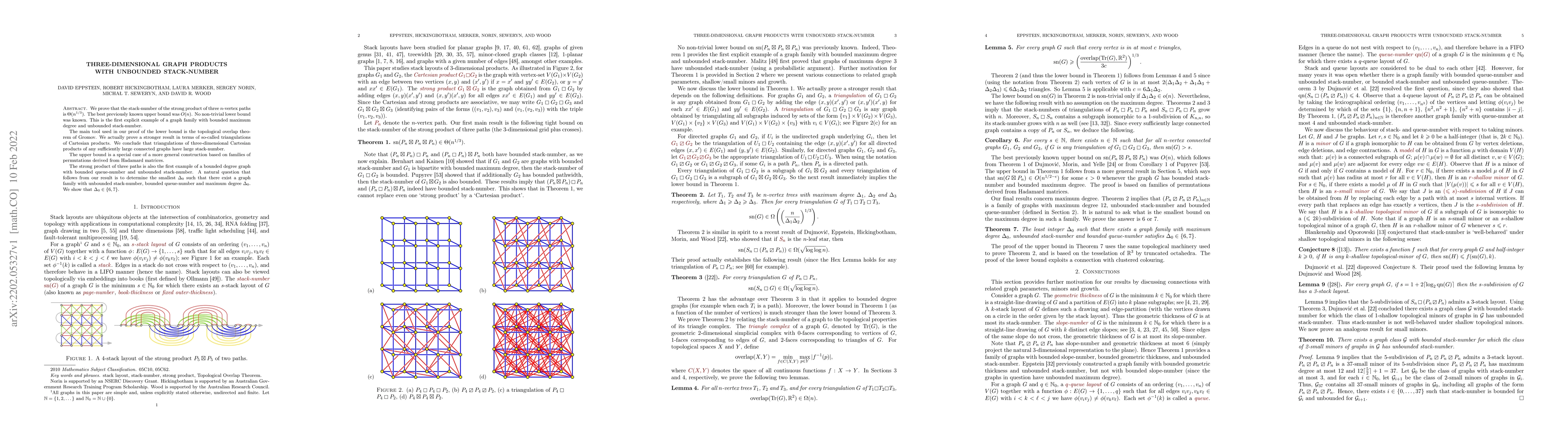 Thumbnail for Three-dimensional graph products with unbounded stack-number