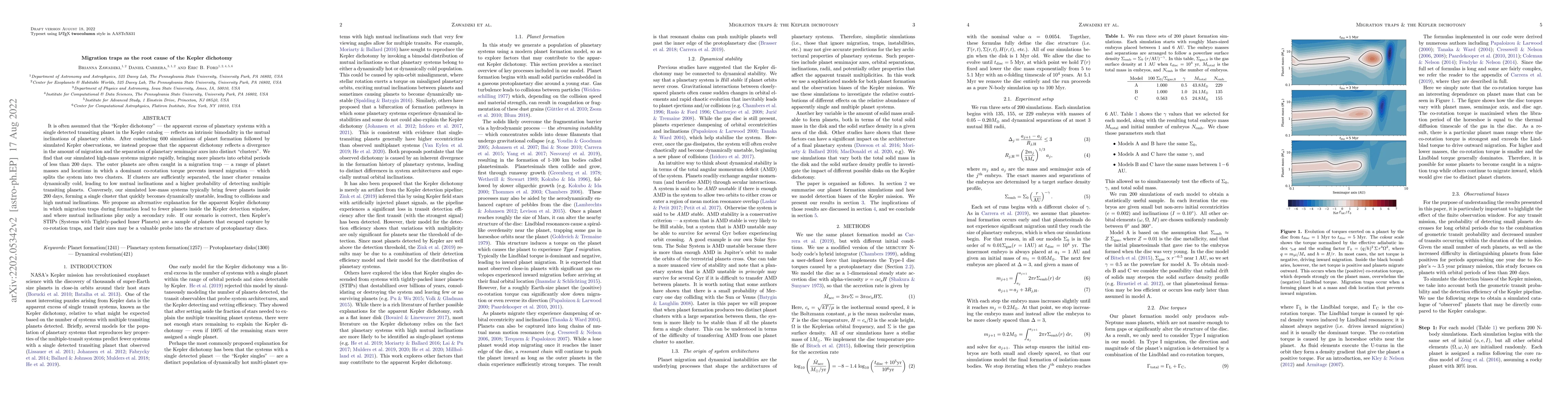 Thumbnail for Migration traps as the root cause of the Kepler dichotomy