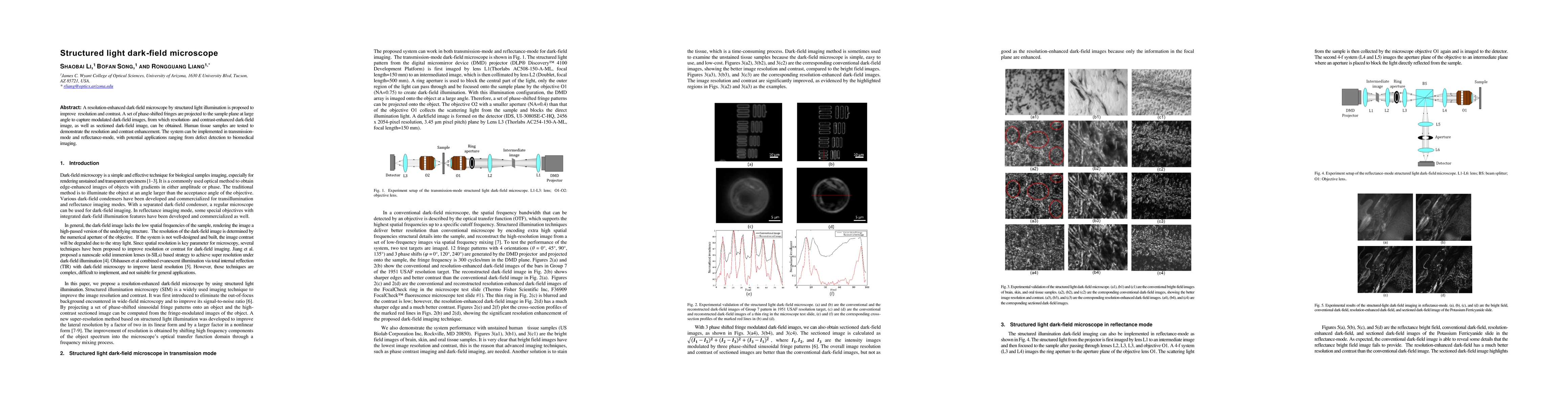 Thumbnail for Structured light dark-field microscope