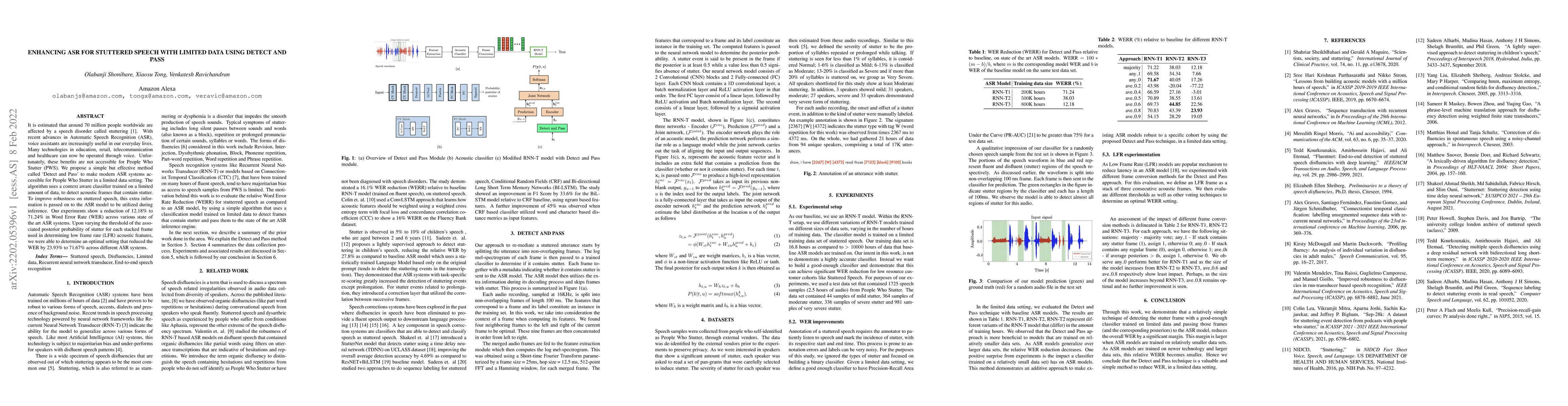 Thumbnail for Enhancing ASR for Stuttered Speech with Limited Data Using Detect and
  Pass