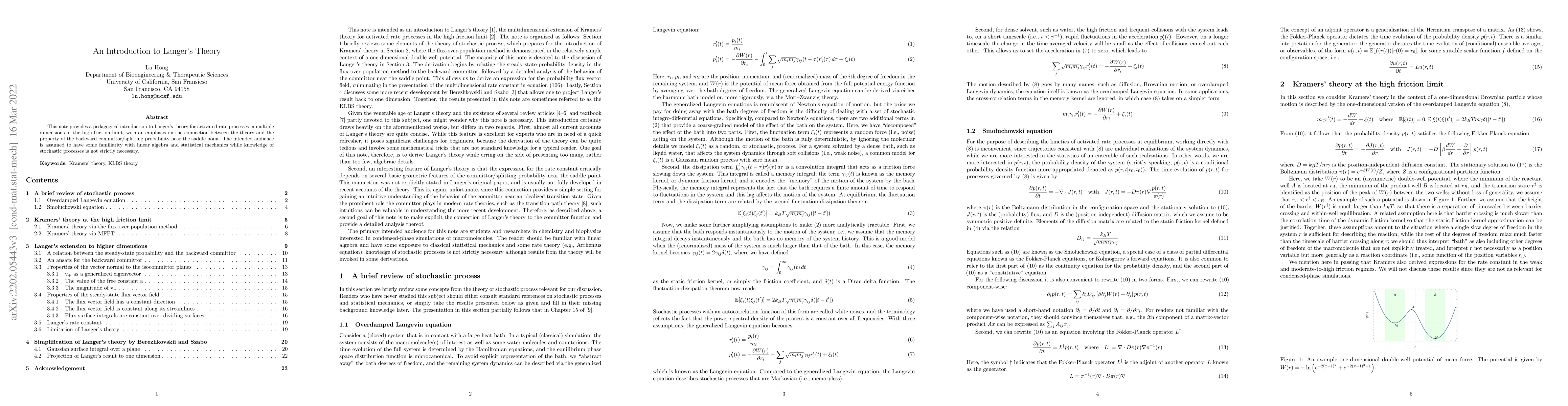 Thumbnail for An Introduction To Langer's Theory