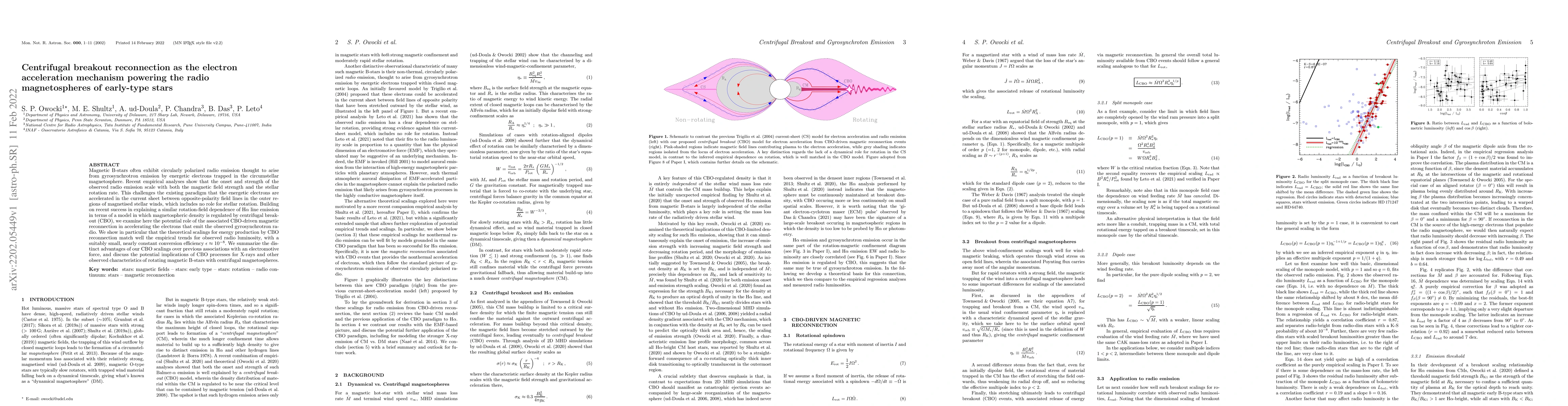 Thumbnail for Centrifugal breakout reconnection as the electron acceleration mechanism
  powering the radio magnetospheres of early-type stars