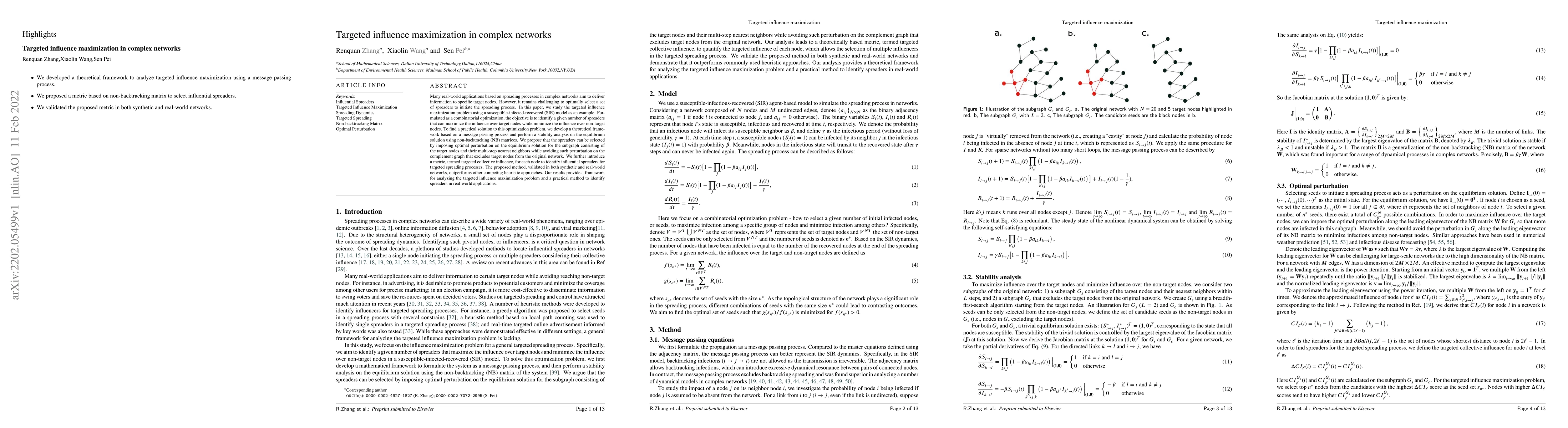 Thumbnail for Targeted influence maximization in complex networks
