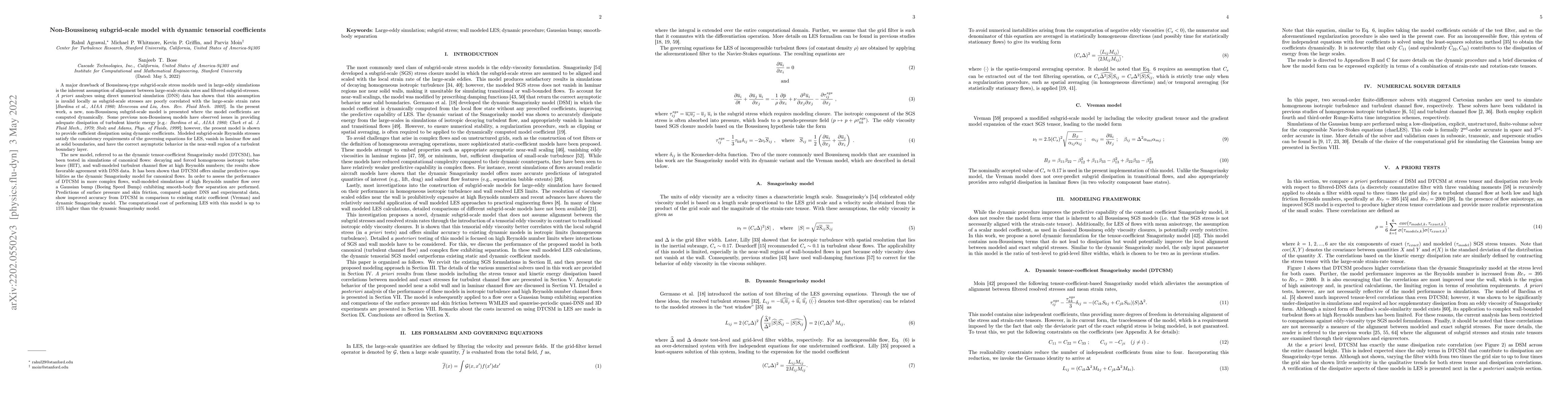 Thumbnail for Non-Boussinesq subgrid-scale model with dynamic tensorial coefficients