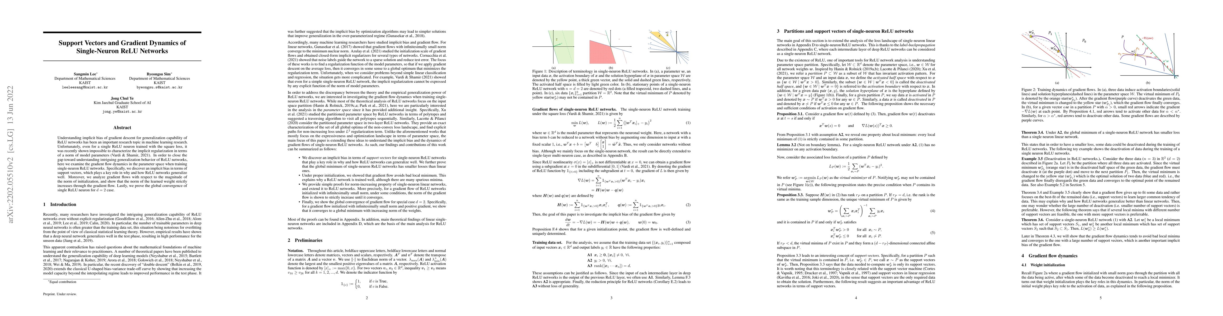 Thumbnail for Support Vectors and Gradient Dynamics of Single-Neuron ReLU Networks