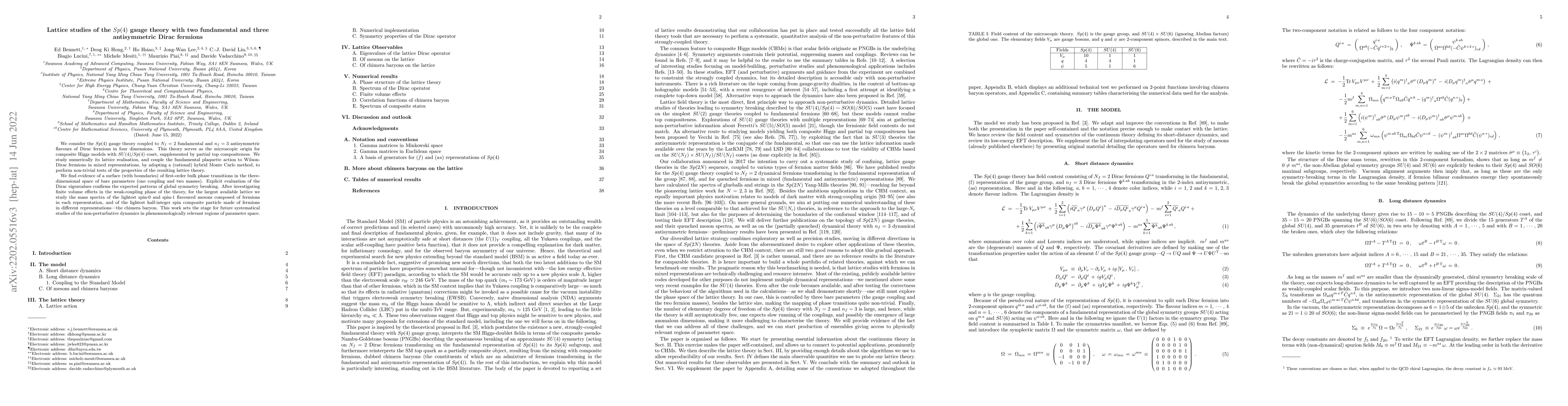 Thumbnail for Lattice studies of the $Sp(4)$ gauge theory with two fundamental and
  three antisymmetric Dirac fermions