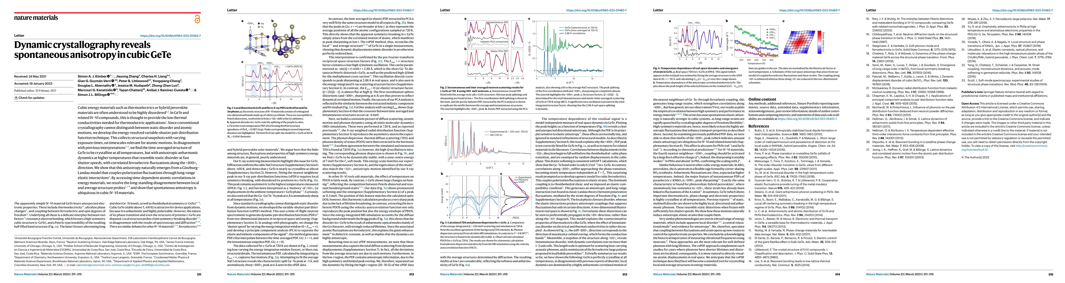 Thumbnail for Dynamic crystallography reveals spontaneous anisotropy in cubic GeTe