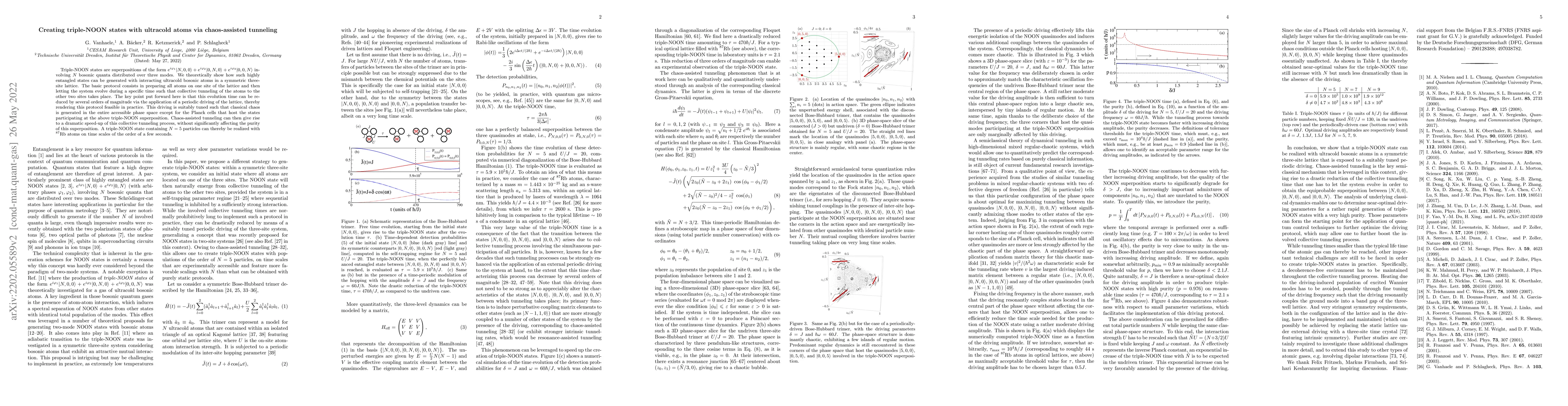 Thumbnail for Creating triple-NOON states with ultracold atoms via chaos-assisted
  tunneling