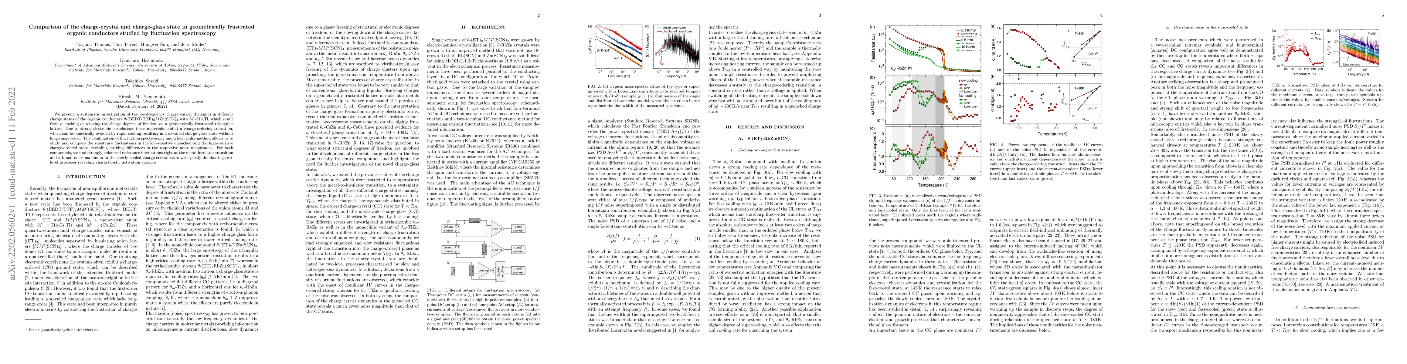 Thumbnail for Comparison of the charge-crystal and charge-glass state in geometrically
  frustrated organic conductors studied by fluctuation spectroscopy
