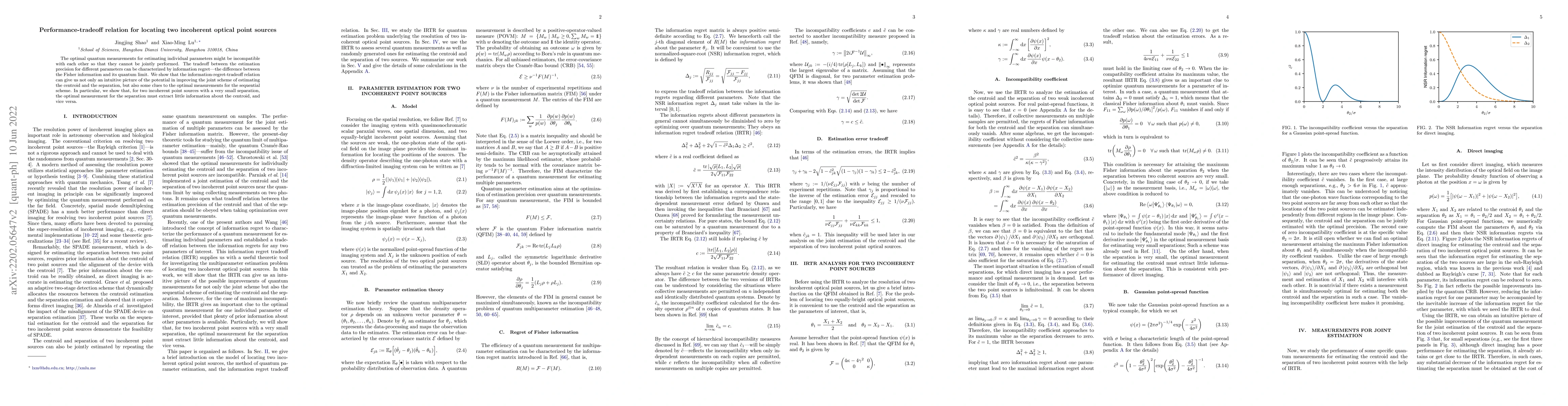 Thumbnail for Performance-tradeoff relation for locating two incoherent optical point
  sources