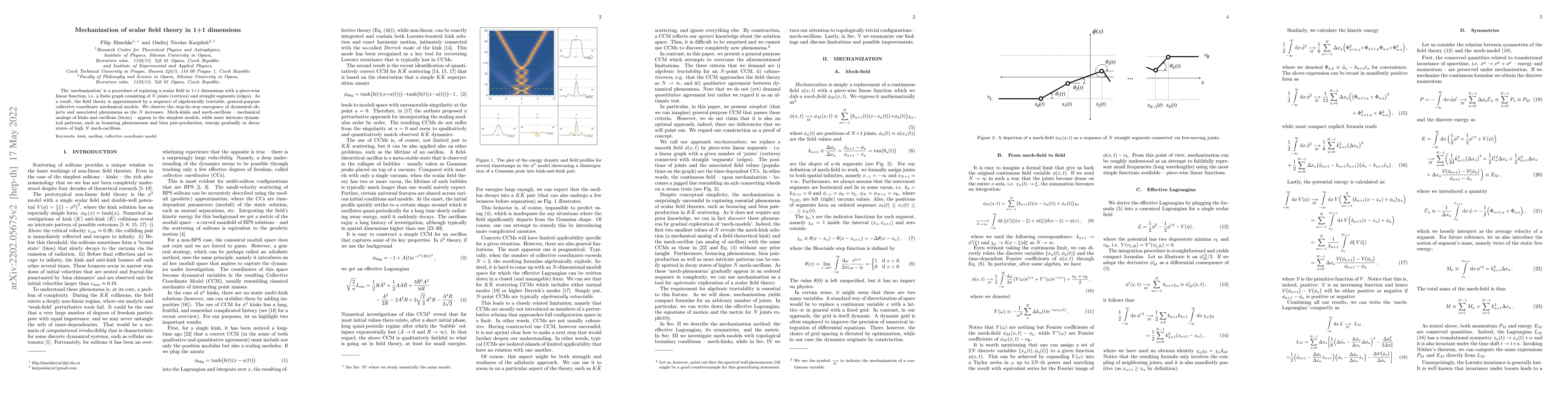 Thumbnail for Mechanization of scalar field theory in 1+1 dimensions