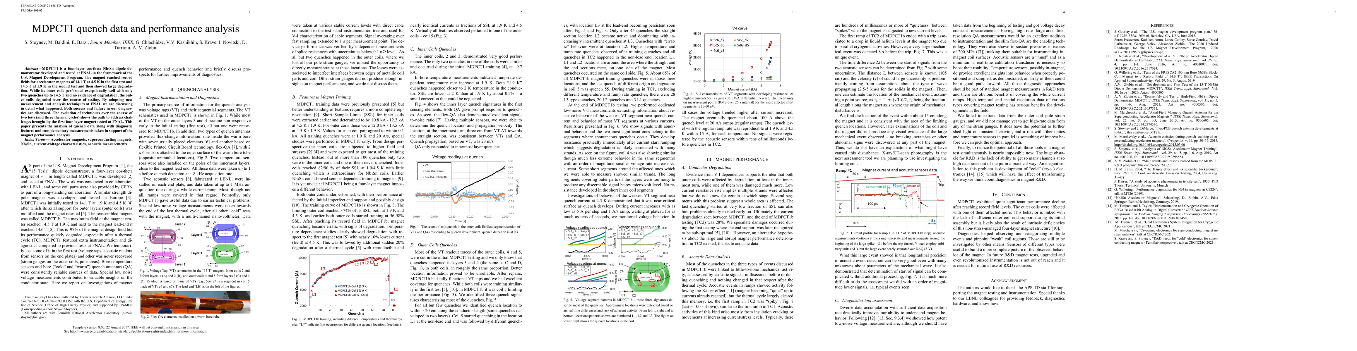 Thumbnail for MDPCT1 quench data and performance analysis