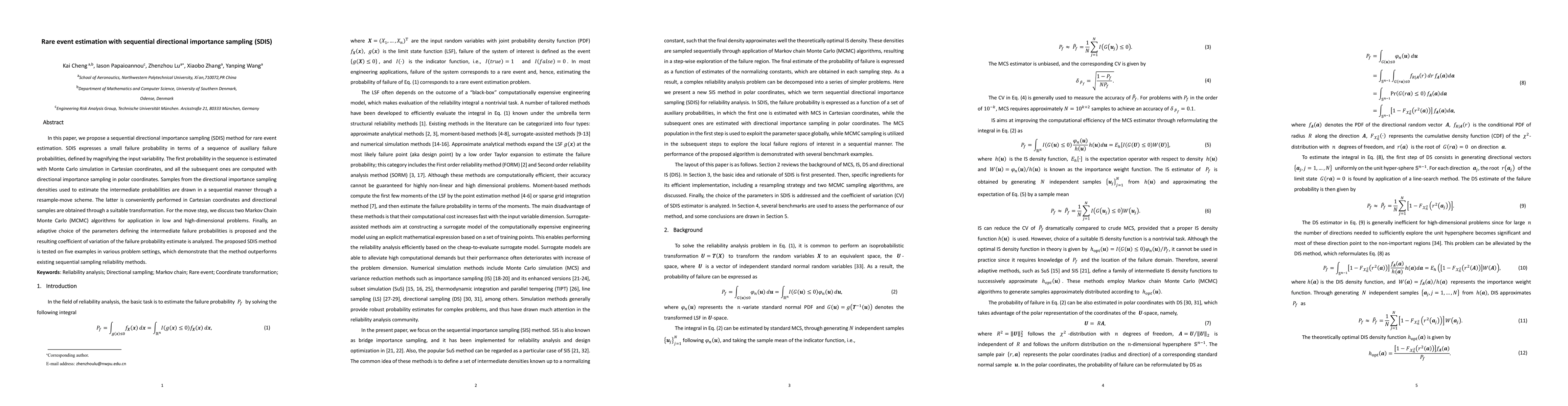 Thumbnail for Rare event estimation with sequential directional importance sampling
  (SDIS)