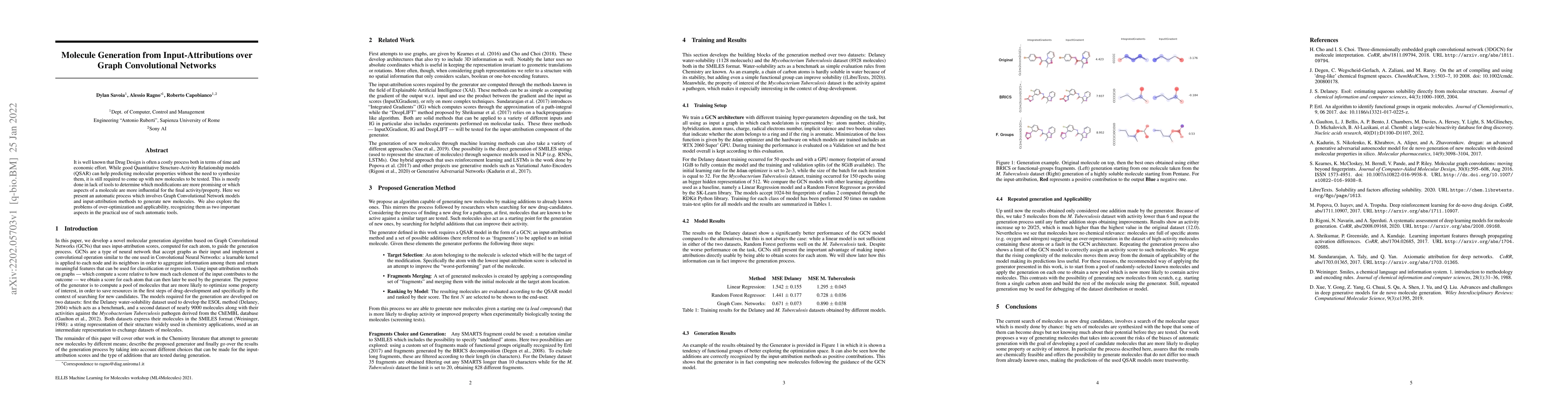 Thumbnail for Molecule Generation from Input-Attributions over Graph Convolutional
  Networks