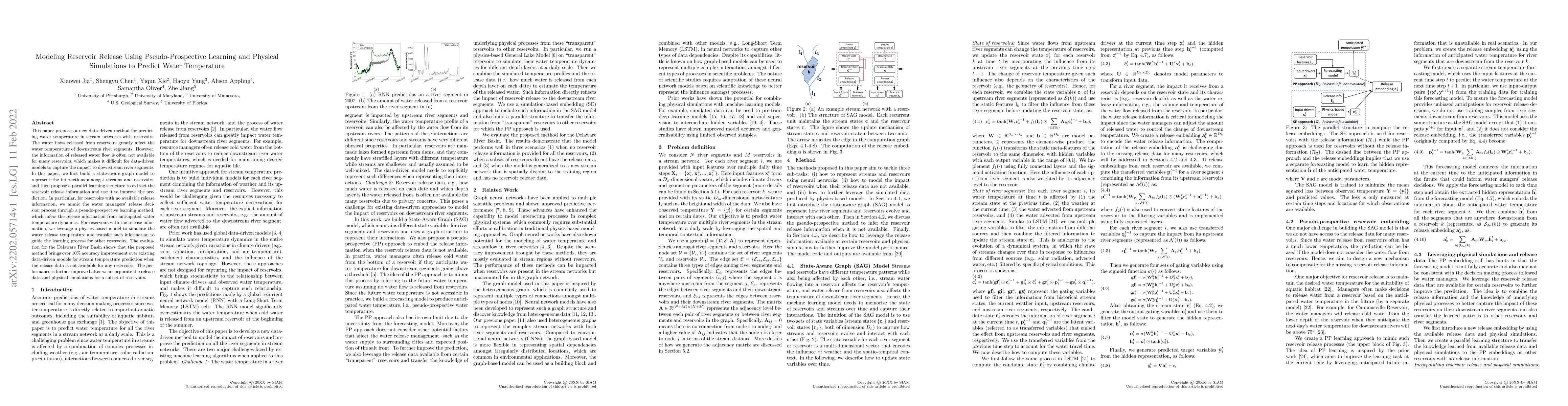Thumbnail for Modeling Reservoir Release Using Pseudo-Prospective Learning and
  Physical Simulations to Predict Water Temperature