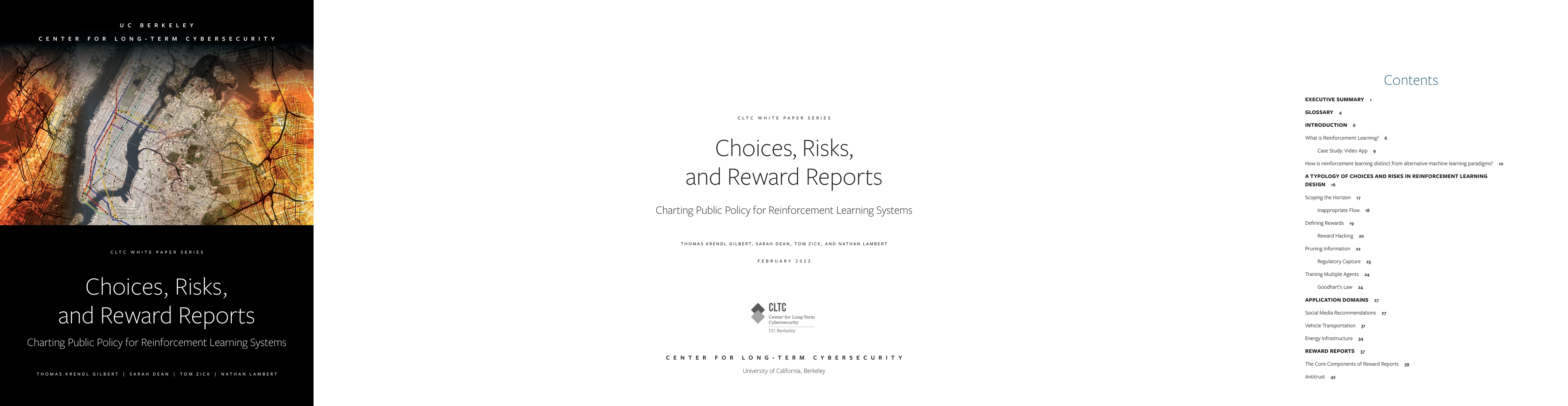 Thumbnail for Choices, Risks, and Reward Reports: Charting Public Policy for
  Reinforcement Learning Systems