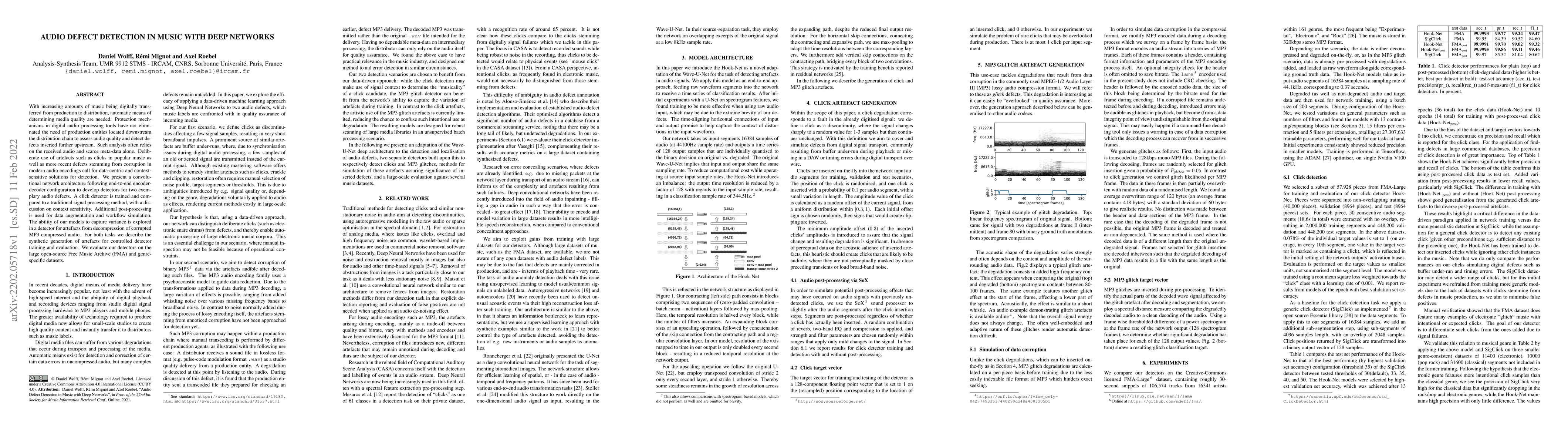 Thumbnail for Audio Defect Detection in Music with Deep Networks