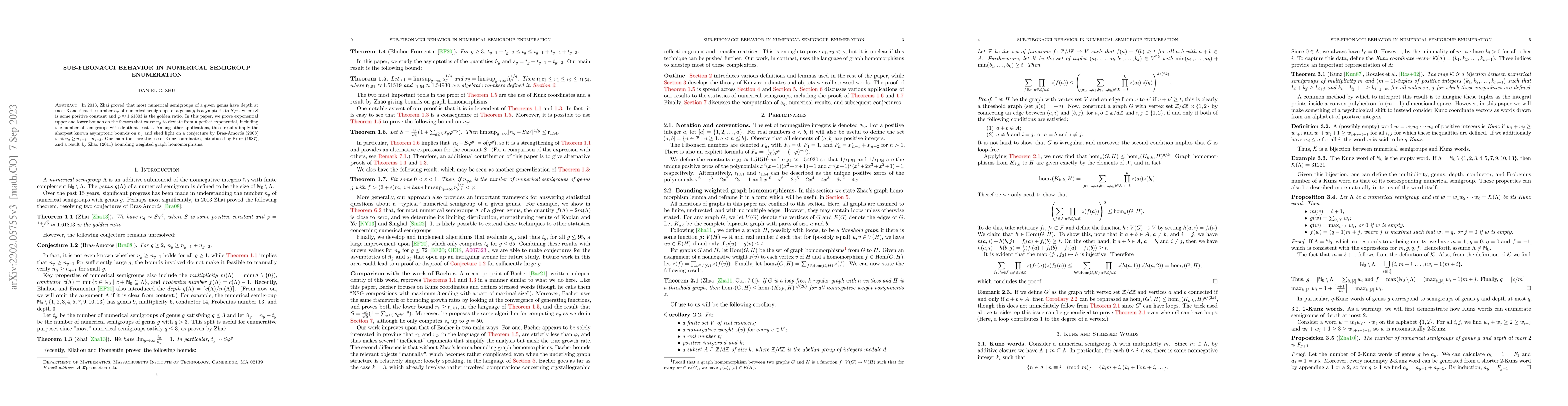 Thumbnail for Sub-Fibonacci behavior in numerical semigroup enumeration