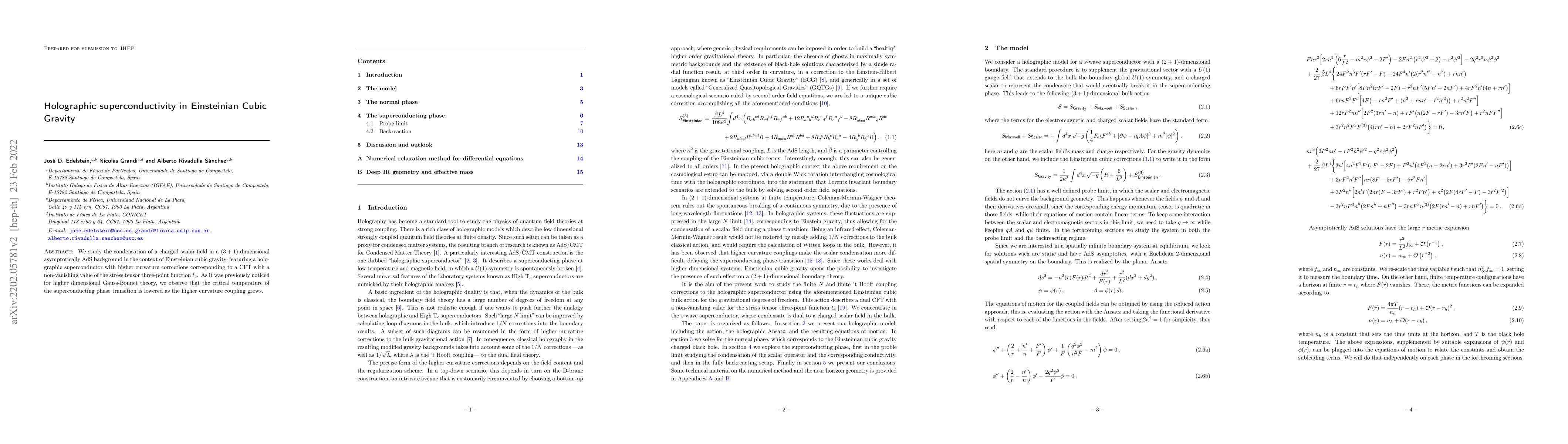 Thumbnail for Holographic superconductivity in Einsteinian Cubic Gravity