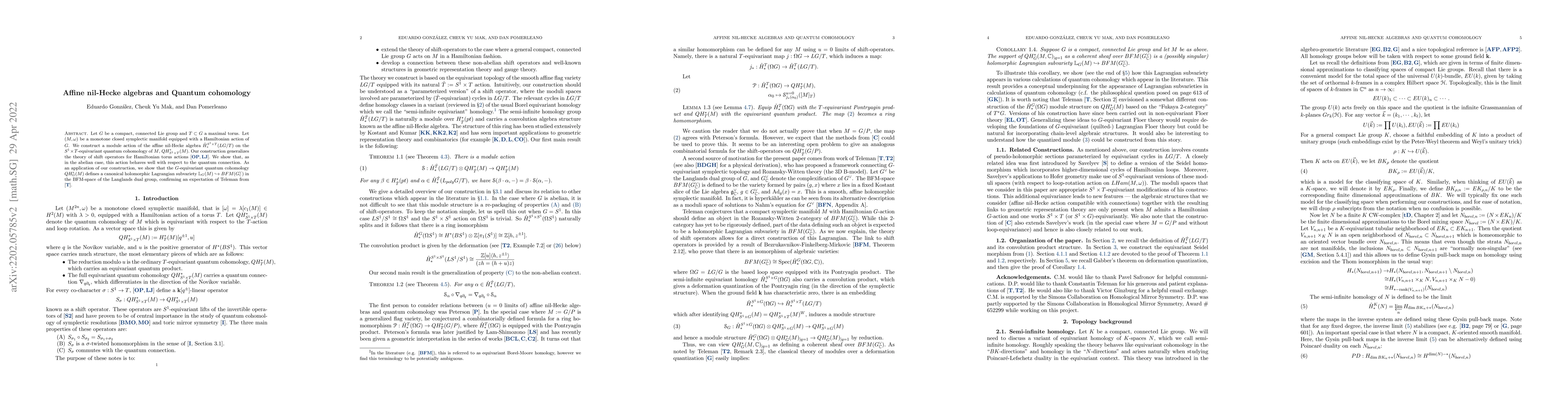 Thumbnail for Affine nil-Hecke algebras and Quantum cohomology
